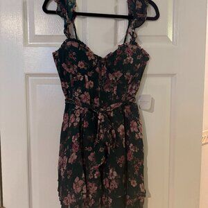 New Altar'd State Green Pink Floral Dress - Size Medium